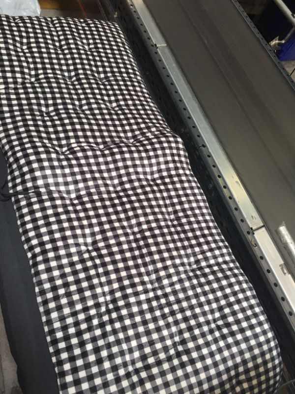 Photo 1 of 60" INCH BLACK AND WHTIE SEAT CUSHION 