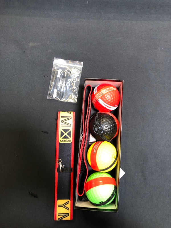 Photo 1 of YMX BOXING Ultimate Reflex Ball Set - 4 React Reflex Ball Plus 2 Adjustable Headband, Great for Reflex, Timing, Accuracy, Focus and Hand Eye Coordination Training for Boxing, MMA and Krav Mega
