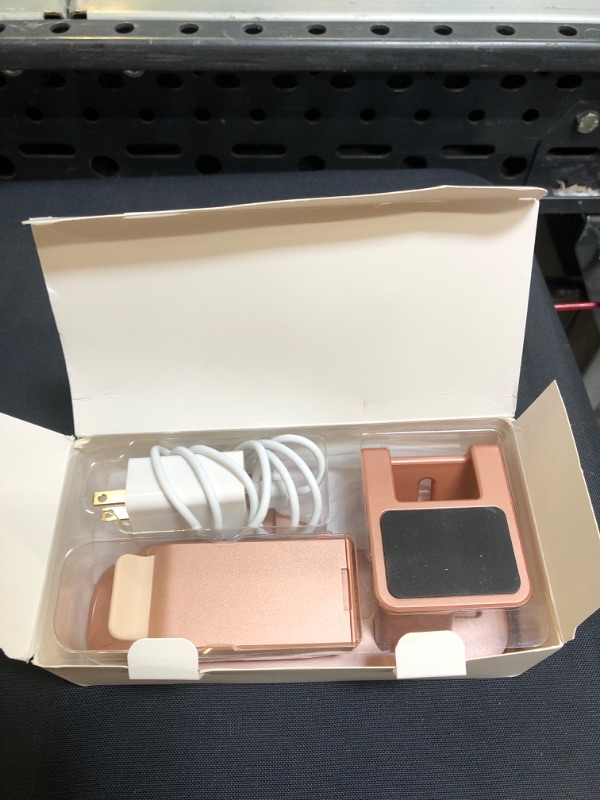 Photo 2 of 3 in 1 Charging Station for Apple Products, Removable Charging Stand for iPhone Series AirPods Pro/3/2/1, Charging Dock for Apple Watch SE/7/6/5/4/3/2/1(with 10W Adapter and Cable)(Rose Gold)
