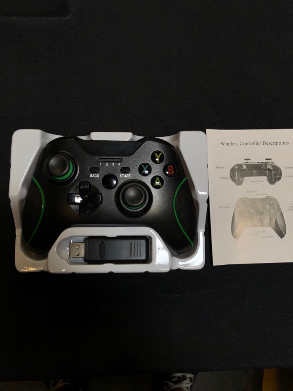 Photo 1 of 2.4G Wireless Controller for Xbox One Game Controller for Xbox one/Xbox one S/Xbox one X Wireless Controller PC Controller Pro Game Controller for Xbox and PC (with No Audio Jack) 