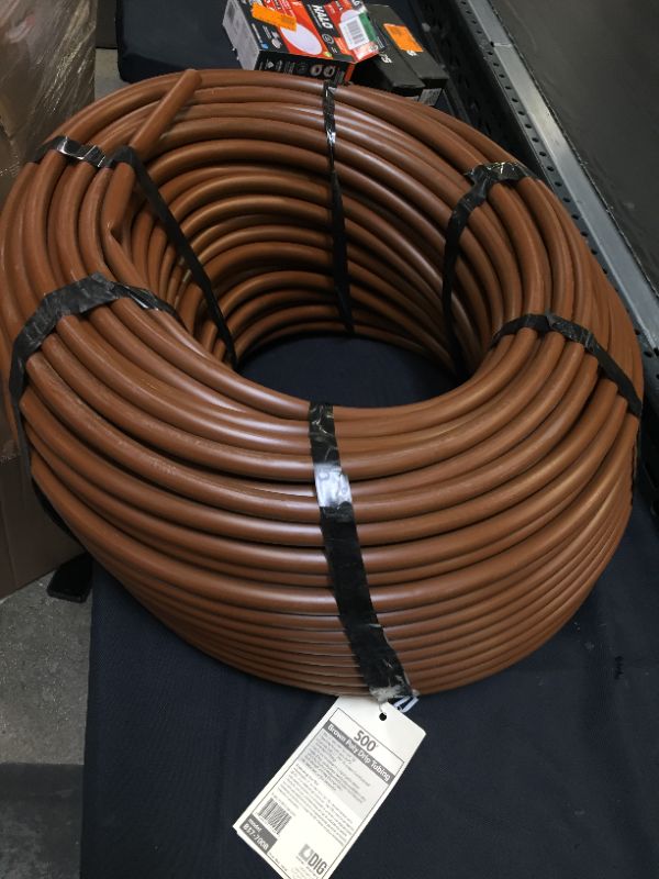 Photo 3 of 1/2 in. (0.600 in. I.D. x 0.700 in. O.D.) x 500 ft. Brown Blank Poly Tubing for Drip Irrigation