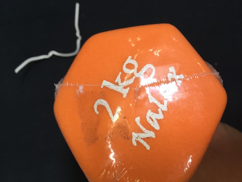 Photo 1 of 2KG orange dumbbell with resistance band