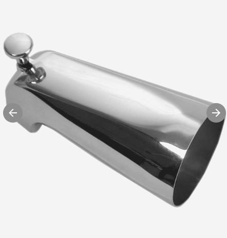 Photo 1 of Danco  Chrome Bathtub Spout with Diverter
