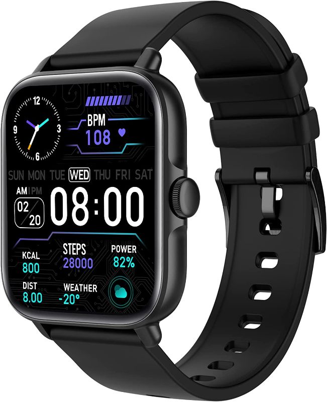 Photo 1 of Smart Watch (Answer/Make Call), 1.7" Smartwatch Fitness Tracker for Android and iOS Phones with Heart Rate Sleep Tracking, 28 Sport Modes, Blood Oxygen, Ai Voice Control,Fitness Watch for Women Men
