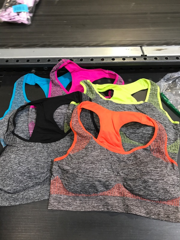 Photo 1 of 5 Pack Multi Colored Sports Bras XL