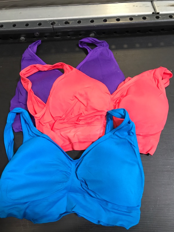 Photo 1 of 3 Pack Multi Colored Sports Bras 4XL