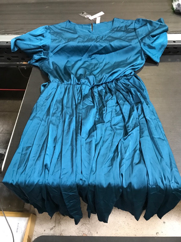 Photo 1 of Blue Silk Dress 14