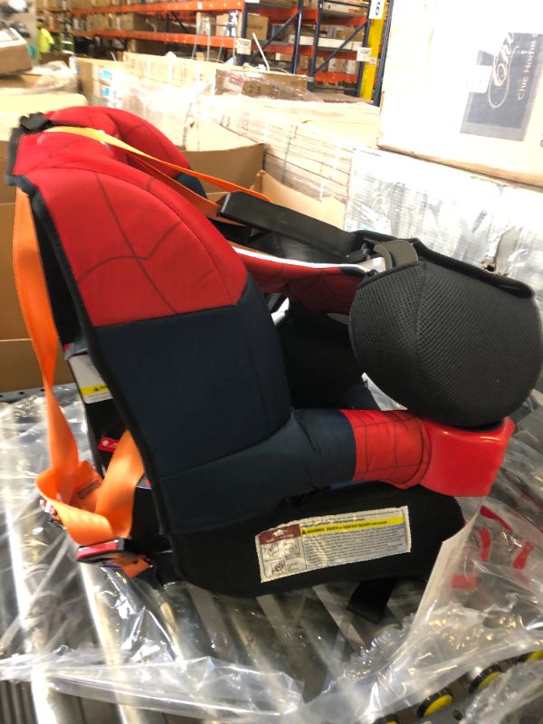 Photo 7 of KidsEmbrace Marvel Spider-Man 2-In-1 Forward-Facing Harness Booster Car Seat With Harness, And Belt-Positioning Booster. Box Packaging Damaged, Minor Use.
