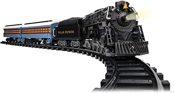 Photo 1 of Lionel The Polar Express Ready-to-Play Set, Battery-Powered Berkshire-Style Model Train Set with Remote , Black
