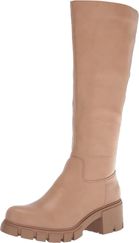 Photo 1 of Madden Girl Tango Women's Heeled Knee High Boots, Size: 9, Lt Brown---BOX HAS SMALL DAMAGE ON TOP AND HAS STICKER ON IT----
