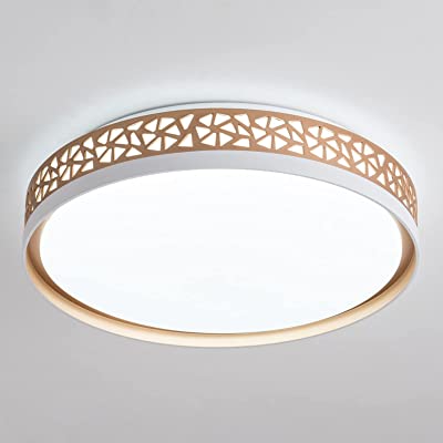 Photo 1 of 15.8 Inch Gold LED Flush Mount Ceiling Light, 30W 6000K, Modern Round Ceiling Lamp, for Bedroom Living Room Hallway Kitchen
