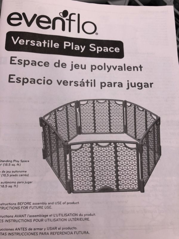 Photo 3 of Evenflo Versatile Play Space (Cool Gray)