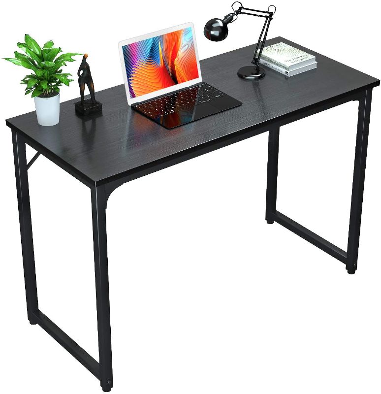 Photo 1 of Small Computer Desk 32 Inch, Foxemart Small Writing Computer Desk for Small Space, Sturdy Laptop Study Desk Table Modern Simple Style Home Office, Black 
