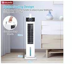 Photo 1 of Domumdo ATF-015 Orignial Ice Crystal Refrigeration Air Cooler Fan Built-in Ionizer with Remote Control LED dsplay 3 Speed Timer Control Water Cooling Tower Fan with Air Purification Function for House Office Bedroom