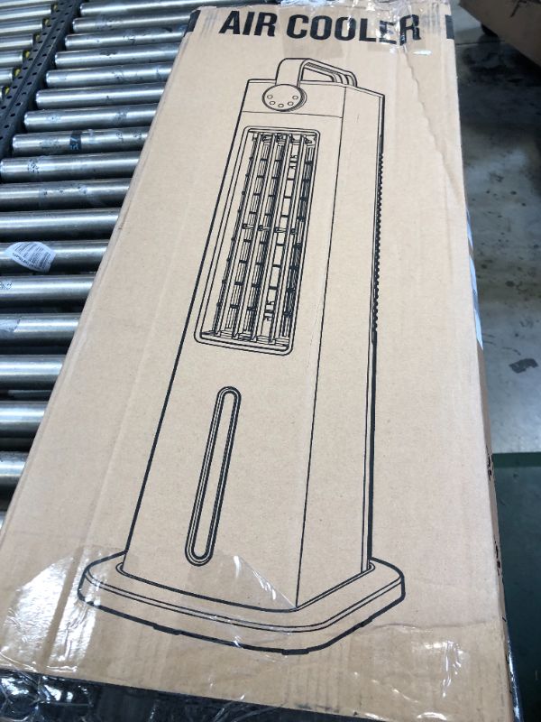 Photo 1 of Domumdo ATF-015 Orignial Ice Crystal Refrigeration Air Cooler Fan Built-in Ionizer with Remote Control LED dsplay 3 Speed Timer Control Water Cooling Tower Fan with Air Purification Function for House Office Bedroom