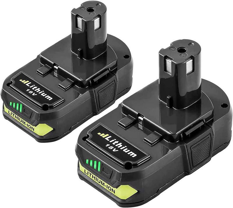 Photo 1 of 3.0Ah for Ryobi 18V Lithium-ion ONE+ Plus Battery P102 P103 P104 P105 P107 P108 P109 P122 Cordless Power Tools 2 Packs
