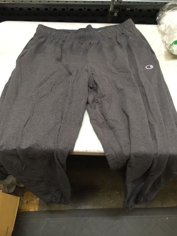 Photo 2 of Champion Men's Powerblend Fleece Sweatpants,Open Bottom Sweatpants for Men (Reg. or Big & Tall) SIZE XL 
