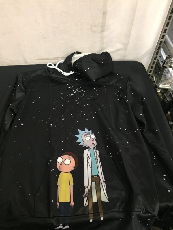 Photo 1 of teen boys and girls rick and Morty hoodie
size M