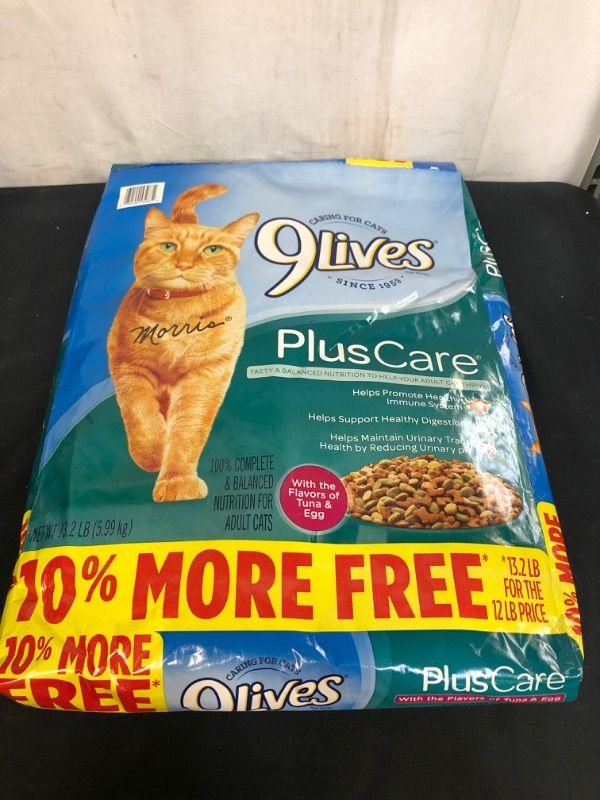 Photo 2 of 9Lives Plus Care Dry Cat Food, 13.3 Lb EXP 04/17/22