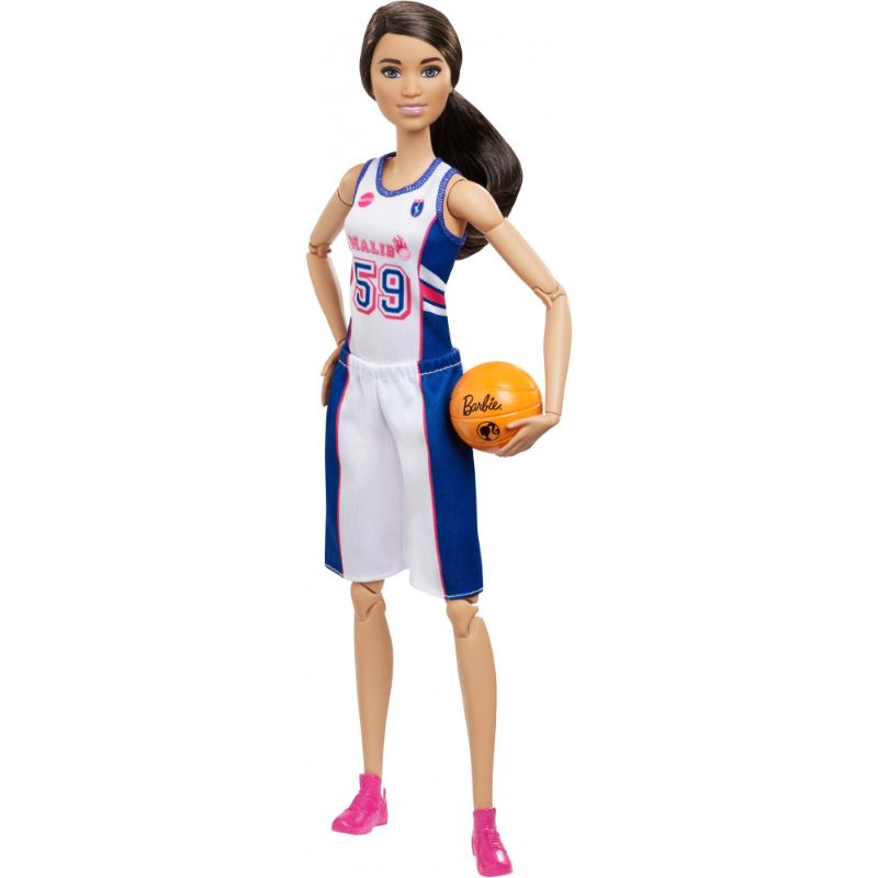 Photo 1 of Barbie Made to Move Basketball Player Doll Brunette
