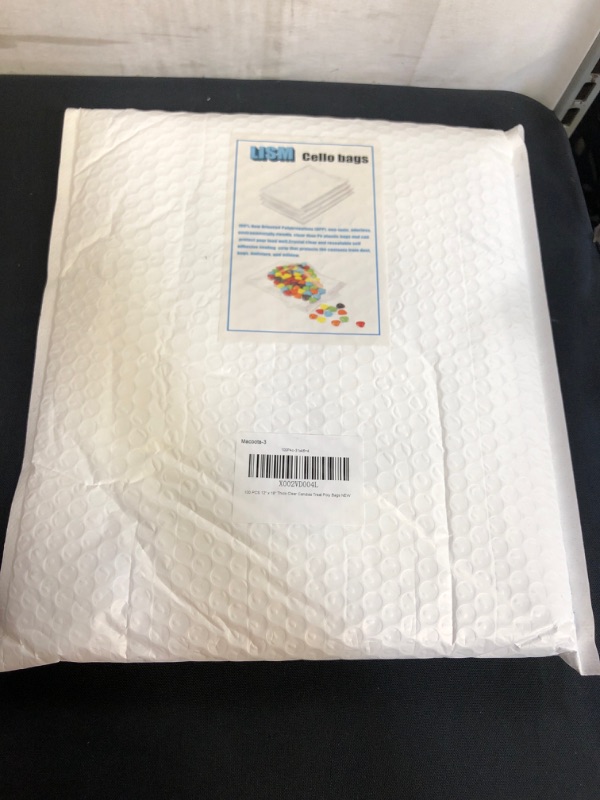 Photo 2 of 100 Pieces  (12 X18 Inch) Clear Plastic Bags for Packaging, Clothing & T-Shirts Strong Packing Self Adhesive Cellophane Bag
