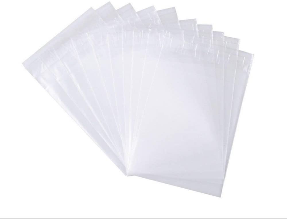 Photo 1 of 100 Pieces  (12 X18 Inch) Clear Plastic Bags for Packaging, Clothing & T-Shirts Strong Packing Self Adhesive Cellophane Bag
