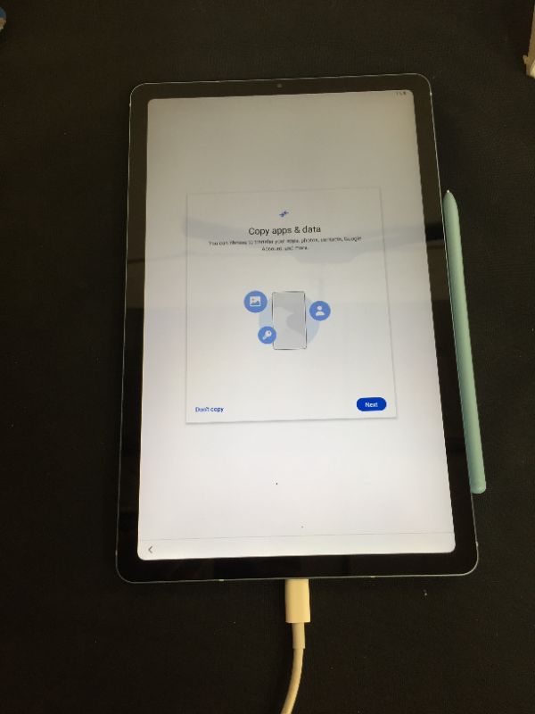 Photo 3 of SAMSUNG Galaxy Tab S6 Lite 10.4-inch Android Tablet 128GB Wi-Fi S Pen AKG Dual Speakers, Angora Blue
(missing charger) (have to set up to continue)