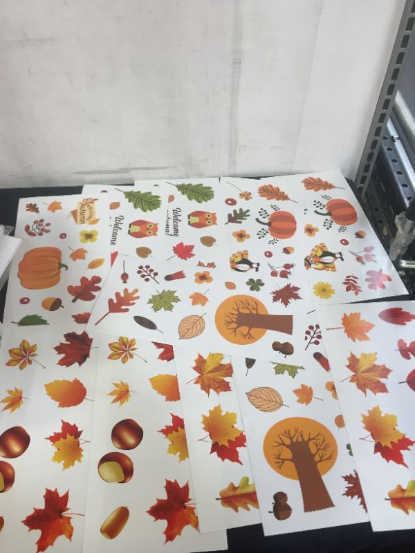 Photo 3 of 144PCS Thanksgiving Window Clings Decorations, Fall Window Clings for Glass Windows, Fall Leaves Turkey Pumpkins Acorns Window Stickers for Thanksgiving Fall Holiday Home Window Office Glass Decorations
2 pack 