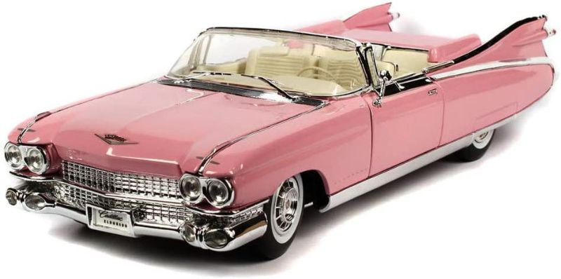 Photo 1 of 1959 Cadillac Eldorado Biarritz Convertible, Pink - Maisto Premiere 36813 - 1/18 Scale Diecast Model Toy Car by Maisto
(factory sealed)