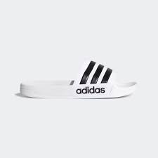Photo 1 of ADIDDAS SLIDES WHITE SIZE 12 MINOR MARKS CAN BE WIPED OFF adidas Men's Adilette Shower Slide
