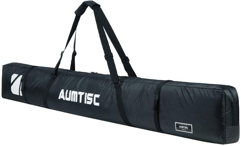 Photo 1 of AUMTISC Single Ski Bag Travel Padded to Transport Skis Gear Pocket with Adjustable Handle 170 185 cm (2352)
