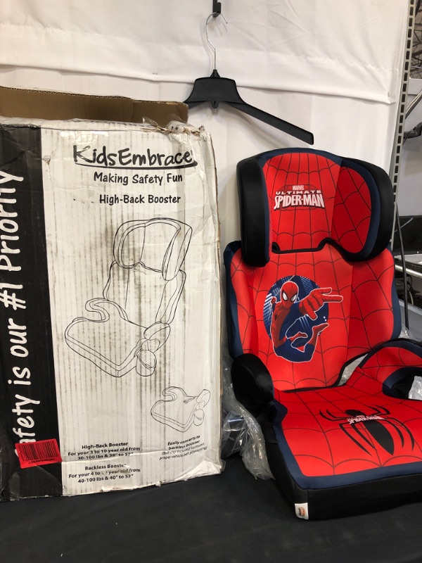 Photo 3 of KidsEmbrace High-Back Booster Car Seat Marvel Spider-Man
