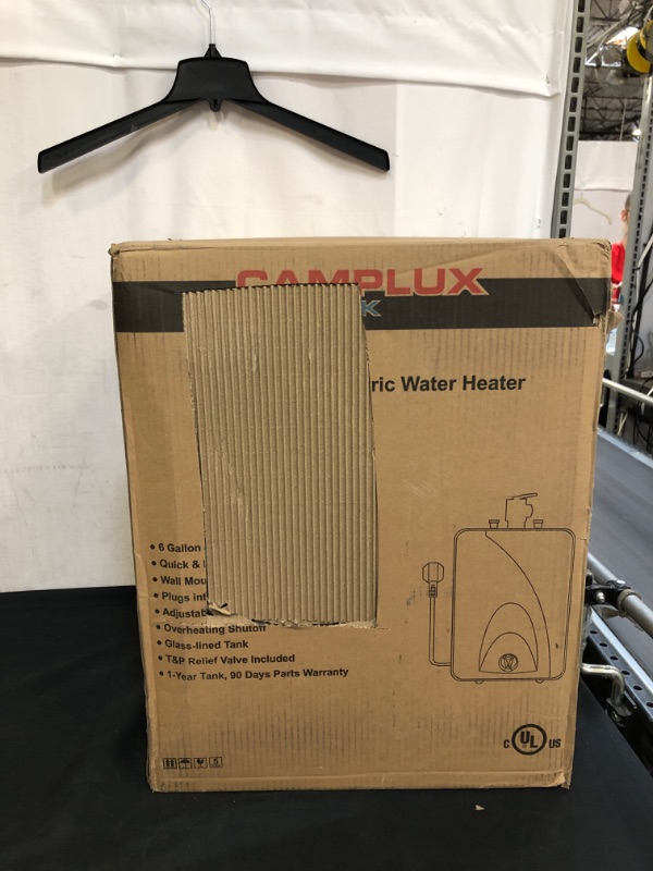 Photo 2 of Camplux ME60 Mini Tank Electric Water Heater 6-Gallon with Cord Plug,1.44kW at 120 Volts
