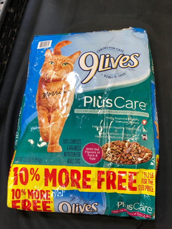 Photo 2 of 9Lives Plus Care Dry Cat Food, 13.3 Lb (Discontinued by Manufacturer) BB 05 28 2022
