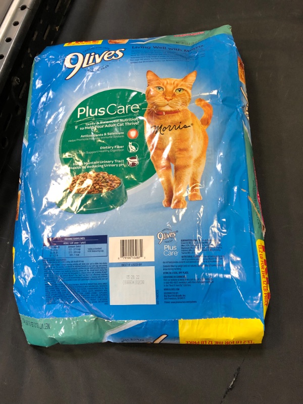Photo 3 of 9Lives Plus Care Dry Cat Food, 13.3 Lb (Discontinued by Manufacturer) BB 05 28 2022
