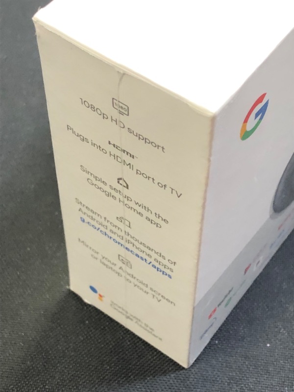 Photo 5 of Google Chromecast - Streaming Device with HDMI Cable - Stream Shows, Music, Photos, and Sports from Your Phone to Your TV FACTORY SEALED 
