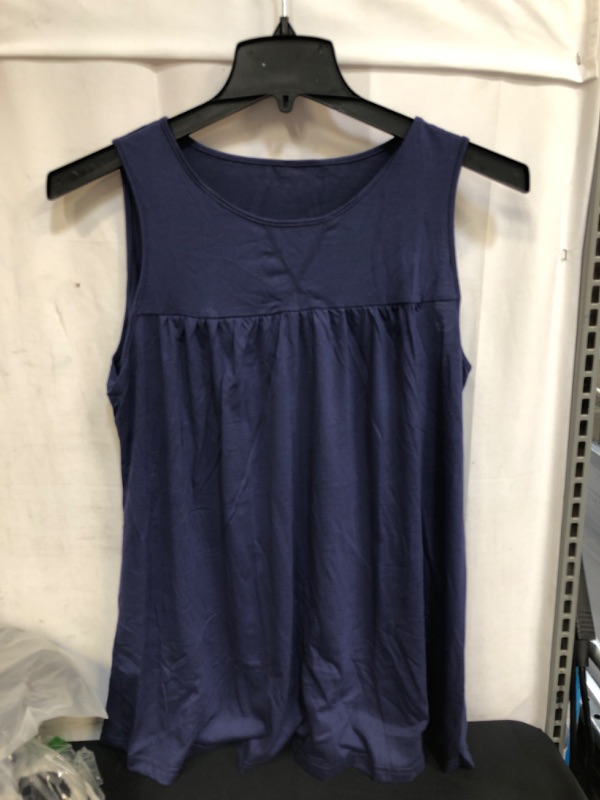 Photo 1 of WOMENS BLUE LOOSE TANK TOP SIZE L 