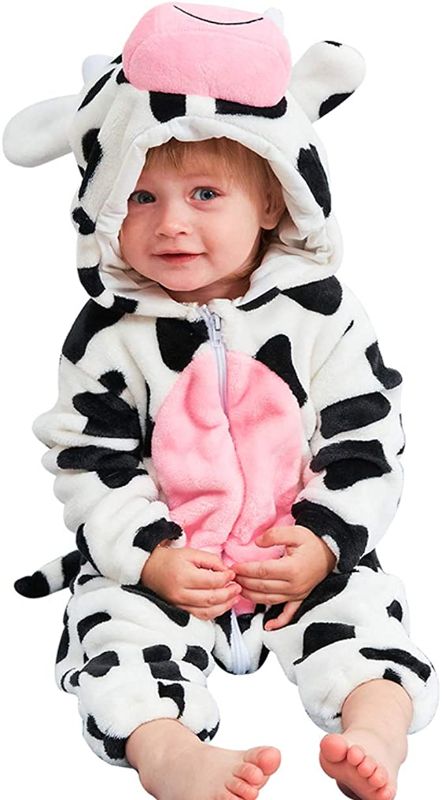 Photo 1 of MICHLEY Unisex Baby Animal Costume Winter Autumn Flannel Hooded Romper Cosplay Jumpsuit
 SIZE 12-18MOS 