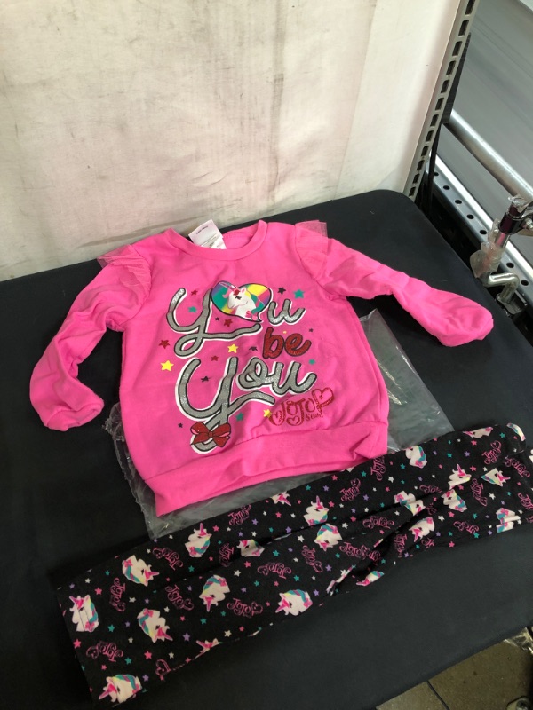 Photo 2 of JoJo Siwa Ruffle Pullover Fleece Sweatshirt & Leggings Set
 SIZE 4 