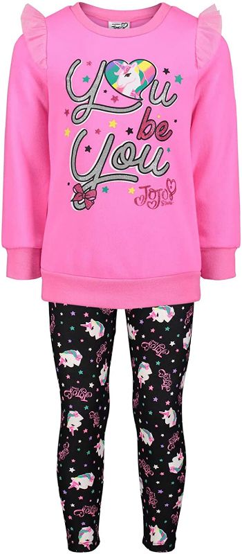 Photo 1 of JoJo Siwa Ruffle Pullover Fleece Sweatshirt & Leggings Set
 SIZE 4 