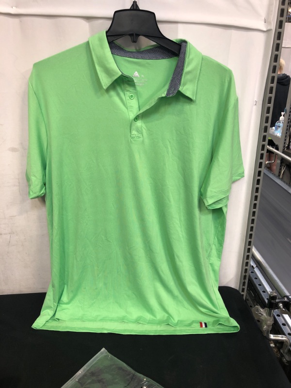 Photo 1 of MENS GREEN POLO SHIRT, SIZE XL 