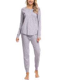 Photo 1 of AIBROU WOMENS HEART LONG SLEEVE  PAJAMAS SIZE L 