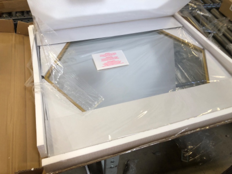 Photo 1 of 30" x 26" Metal Hexagon Mirror MDF Back - Project 62™

