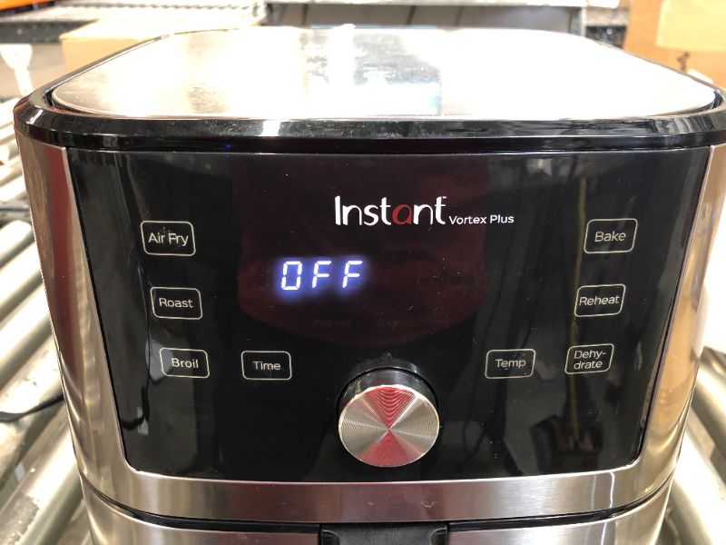 Photo 1 of Instant Vortex Plus 6-in-1 6QT Large Air Fryer Oven Combo (Free App With 90 Recipes), Customizable Smart Cooking Programs, Nonstick and Dishwasher-Safe Basket, Stainless Steel
