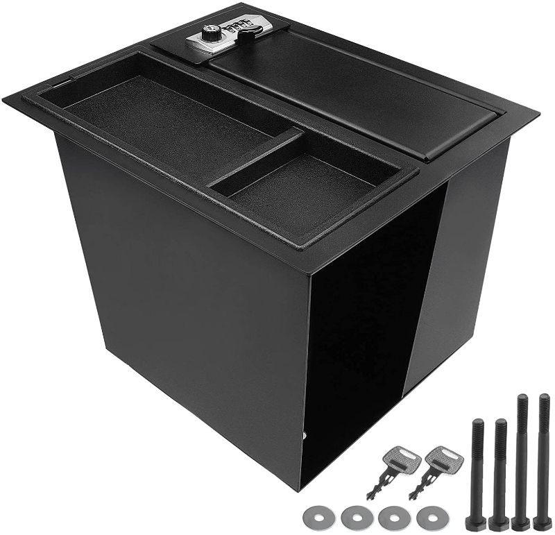 Photo 1 of A-Premium Center Console Safe Storage Box with Keys and Tray Compatible with Toyota Tundra 2014-2021 Pickup
