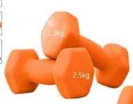 Photo 1 of 2 PK Single Piece Dumbbell Orange Lovely Woman Fitness Dumbbell Girls Gym Lady Home Aerobic Exercise Equipment Barbell Muscle Toning Burn Calorie Dumbbell(2.5kg-orange-1pcs)
