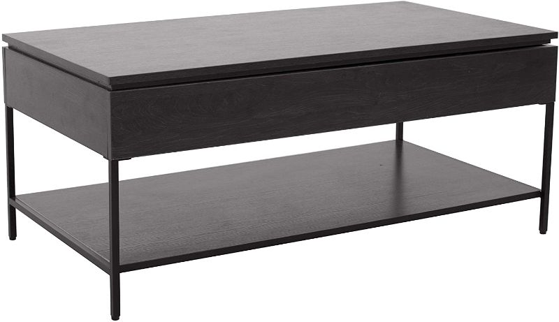 Photo 1 of Amazon Brand – Ravenna Home Heights Wood Lift Top Storage Coffee Table, 43.3"W, Espresso
