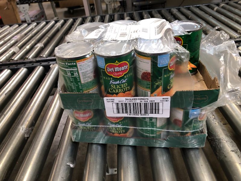 Photo 1 of 24 PK Del Monte Canned Fresh Cut Sliced Carrots BEST BY 2/28/24