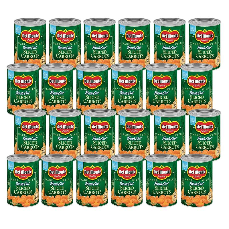 Photo 1 of 24 PK Del Monte Canned Fresh Cut Sliced Carrots BEST BY 2/28/24