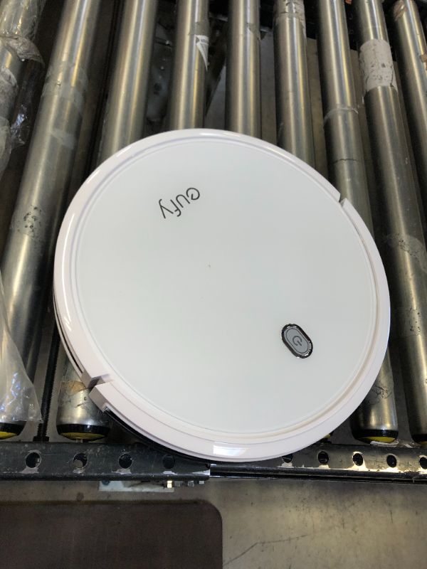 Photo 1 of eufy RoboVac - cleans hard floors to Medium-Pile Carpets - used and dirty - no packaging - unable to test---NO BASE---UNABLE TO CHARGE